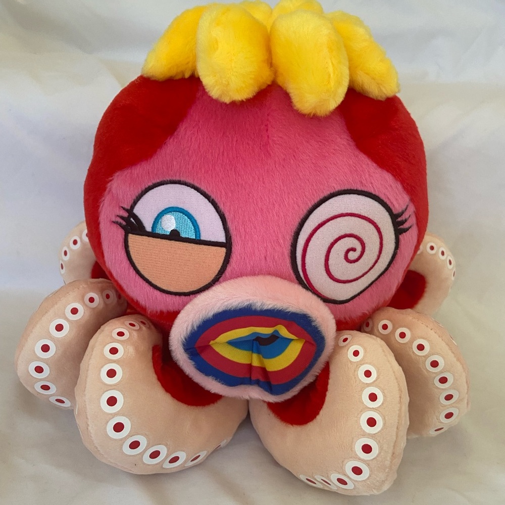 Takashi Murakami Red Octopus Mr Boiled Complexcon Large Plush
